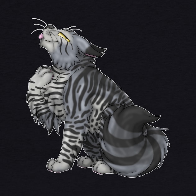 Grey Tabby Longhair by spyroid101